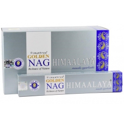12 paquets d'encens Golden Nag Himaalaya 15gr