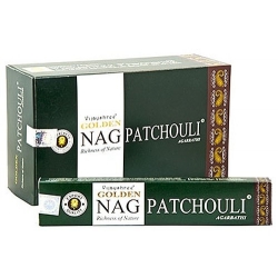12 paquets d'encens d'Or Nag Patchouli