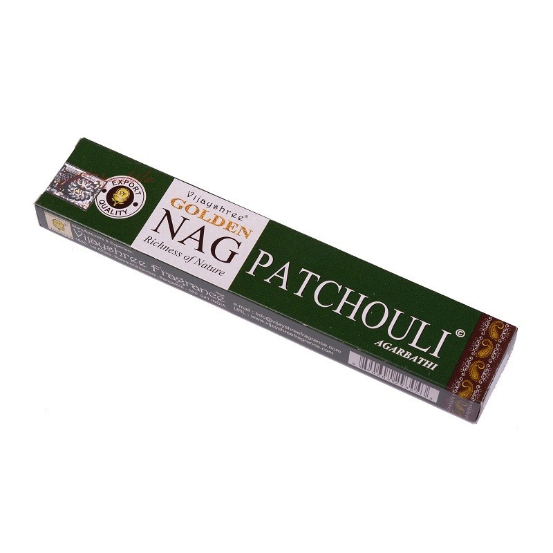 Golden Nag Patchouli incense