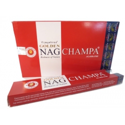 12 Päckchen Goldener Nag Champa Agarbathi Weihrauch