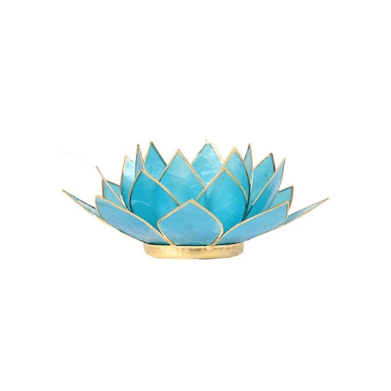 Lotus-Stimmungslicht - Aquamarinblau