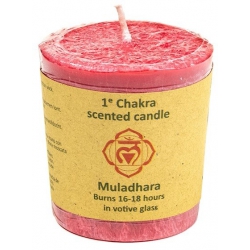Scented candle 1st Chakra Muladhara (power and vitality)