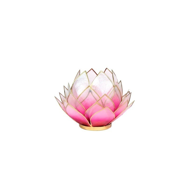 Lotus Kaarsenbrander groot - Roze