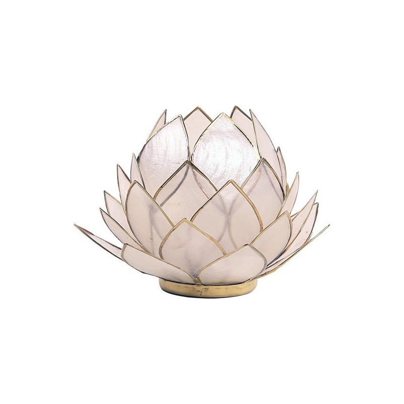 Lotus Candles burner large-natural