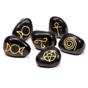 Wicca Symbol stone agate