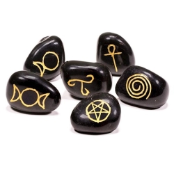 Wicca Symbol stone agate