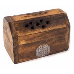 Cone incense burner with Flower of Life