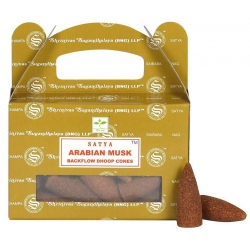 Arabian Musk Backflow incense cone (Satya)
